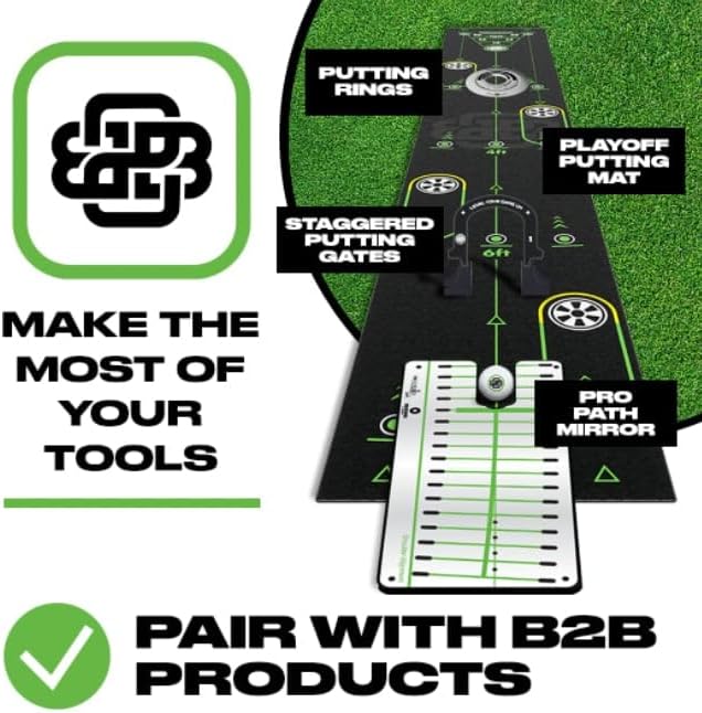 3-Piece Putting Ring Set, Putting Green Indoor Ramp Ring & Hole Reducers for Ultimate Precision Golf Practice