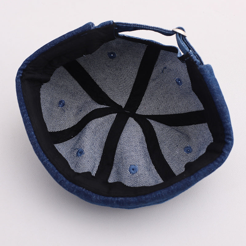 Monochromatic Light Board Washed To Create An Old-fashioned, Retro And Casual Look. Straw Hat With No Brim, Suitable For Daily Outings, Shopping And Outdoor Activities.