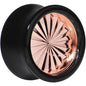 Black Acrylic Pink Flashy Tire Rim Saddle Plug 2G to 20mm