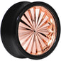 Black Acrylic Pink Flashy Tire Rim Saddle Plug 2G to 20mm