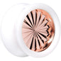 White Acrylic Pink Flashy Tire Rim Saddle Plug 2G to 20mm