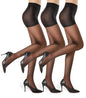 Women's 20D Sheer Control Top Pantyhose - 3 Pack Ultra Thin Tights with Reinforced Toes