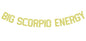 Zatain Big Scorpio Energy Banner Gold Horoscope Astrology Party Decor