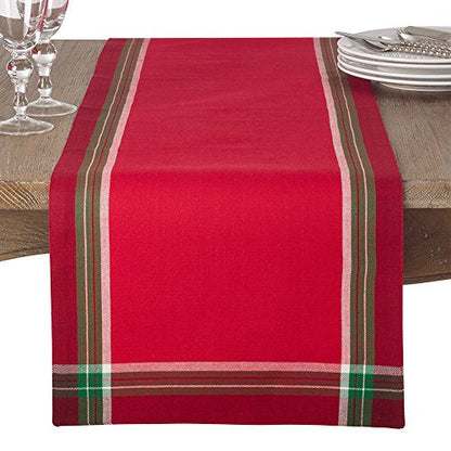 Fennco Styles Tartan Design Cotton Tablecloth