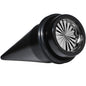 Black Acrylic Grey Flashy Tire Rim Taper 2G to 20mm