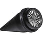 Black Acrylic Grey Flashy Tire Rim Taper 2G to 20mm