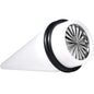 White Acrylic Grey Flashy Tire Rim Taper 2G to 20mm