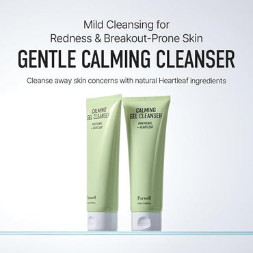 Parnell Panthenol Heartleaf Calming Gel Cleanser | 180ml / 6.08 fl.oz, soothing & moisturizing cleanser, korea skin care, korea beauty