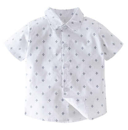 stylesilove Toddler Short-Sleeve Button-Down Shirt