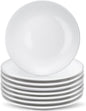 8 Pcs Porcelain Dessert Plates,6 inch White Appetizer Plates,Round Small White Plates,Small Plates for Appetizers,Ceramic Dessert Plate for Cake Snacks,Microwave Oven and Dishwasher Safe