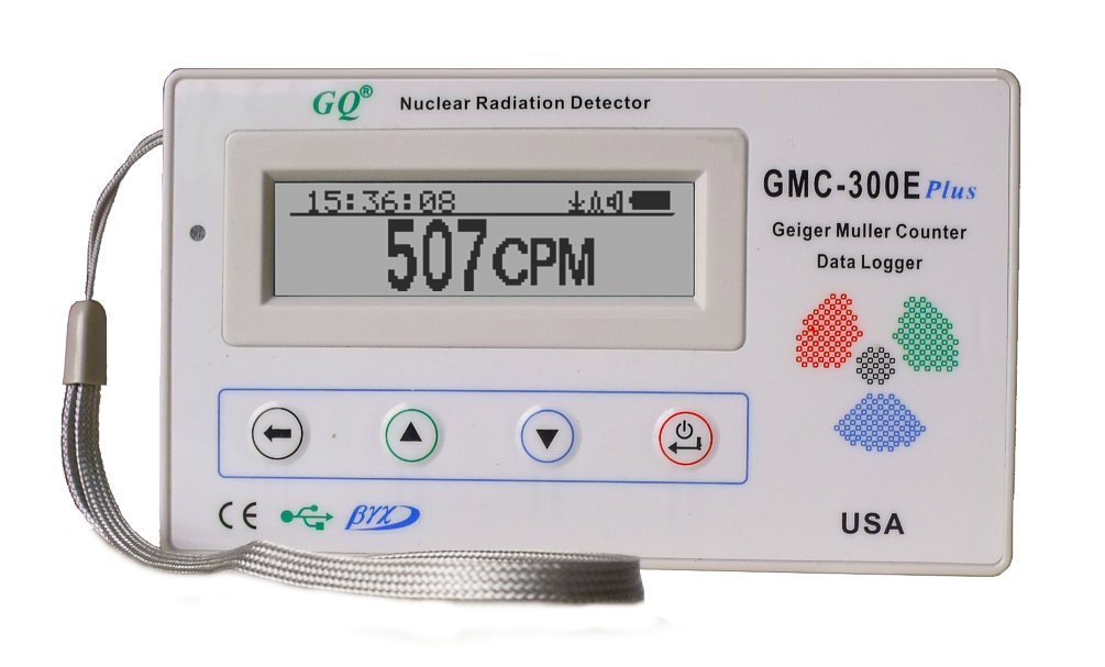 GQ GMC-300E Geiger Counter Nuclear Radiation Detector USA Product Beta Gamma X-ray Dosimeter Radiation Monitor Meter with Green Case
