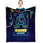 Textattr20 Flannel Gaming Throw Blanket Soft Fleece 50x60 Inches Mt-01
