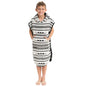 Arcturus Surf Poncho | Hooded Changing Towel & Cover-Up | 100% Cotton Velour | 2-in-1 Design Converts Your Poncho to a Beach Towel (Blackies, Kids)