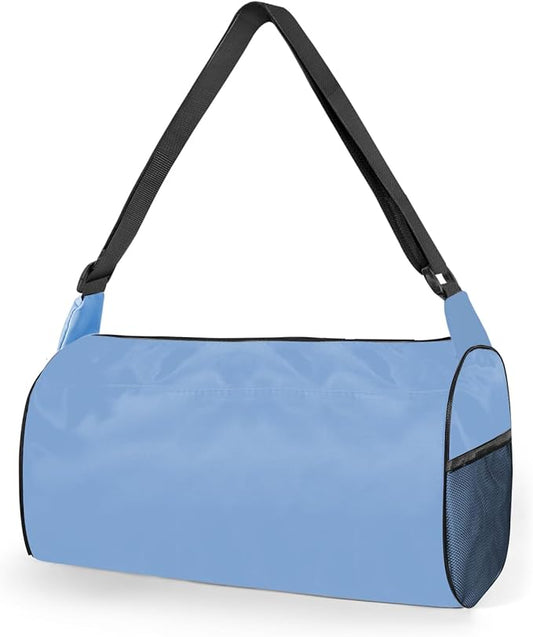C&F BOGMOST Small Gym Bag for Women & Men,Small Lightweight Duffel Bag Carry On Bags Mini Duffel Travel Bag Waterproof Sports Bags for Workout/Sport/Travel,Sky Blue