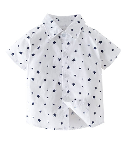 stylesilove Toddler Short-Sleeve Button-Down Shirt