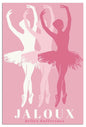 Trendy Pink Ballet Art Print Poster Canvas Wall Art 12x18in Unframed
