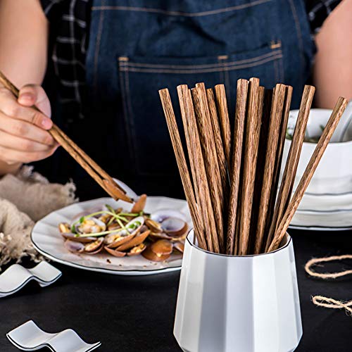 10-Pairs Wooden Chopsticks, (9.8 Inch)