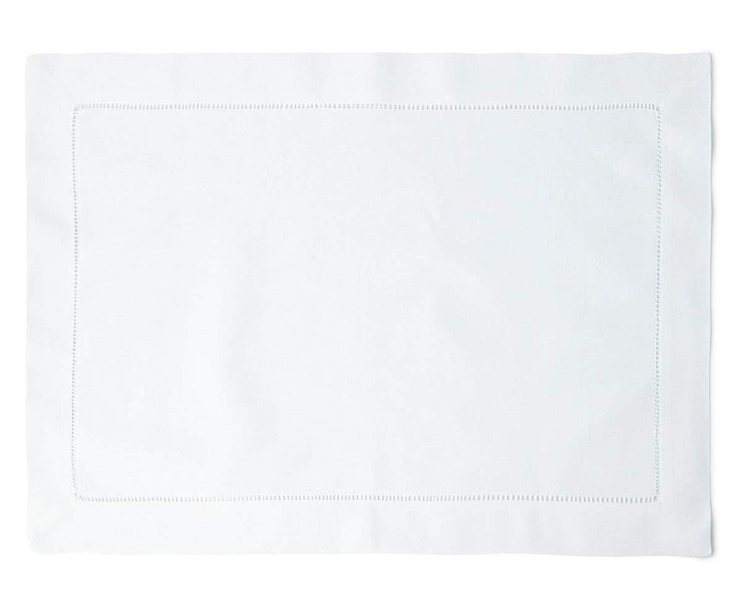 Fennco Styles Basic Collection Classic Handmade Hemstitch Trim Border 100% Pure Linen Tablecloth