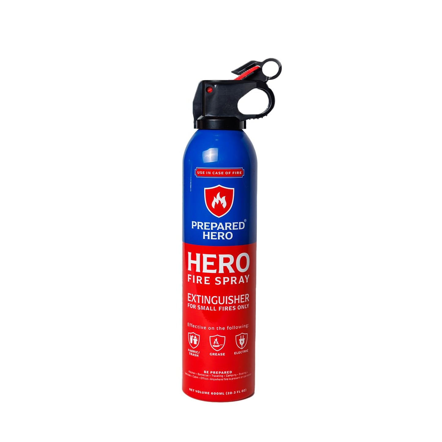 Prepared Hero Fire Spray - Mini Fire Extinguishers for House, Car, Garage - Kitchen Small Fire Extinguisher for Home, 100% Organic - Compact, Portable & Easy to Use, Non-Toxic - 2 Pack