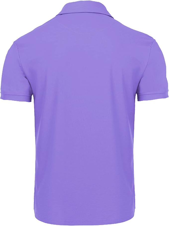 V VALANCH Mens Polo Shirts Short Sleeve Moisture Wicking Golf Polo Athletic Collared Shirt Tennis T-Shirt Tops