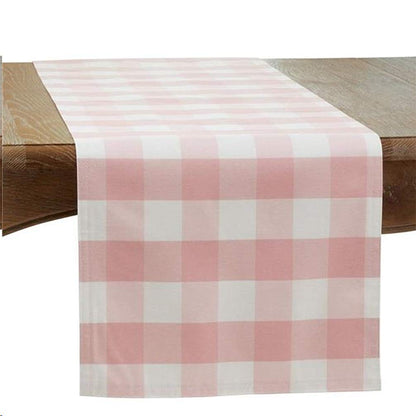 Fennco Styles Buffalo Plaid Collection Classic Checked Cotton Blend Table Linens