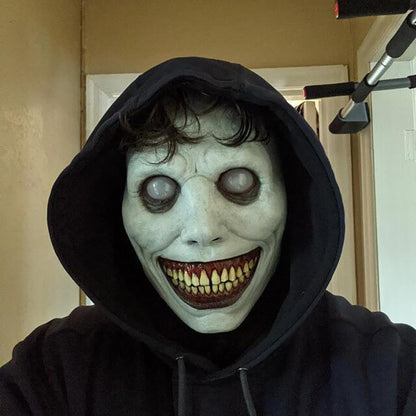 Aerkersun Scary Halloween Mask Breathable Natural Latex Demon Size General