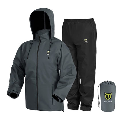 TIDEWE 2-Piece Rain Suit, Waterproof and Breathable