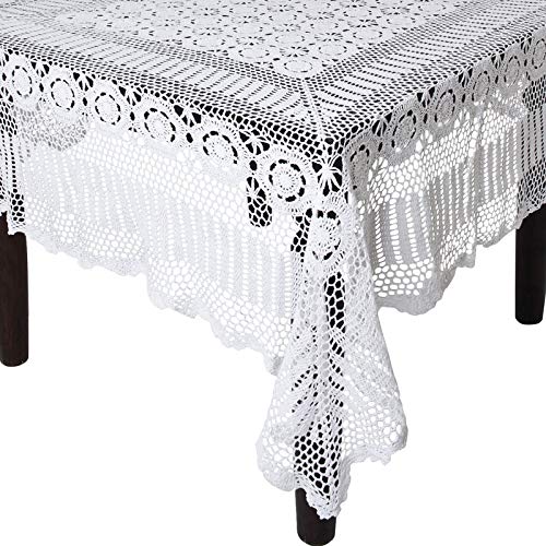 Fennco Styles Handmade Crochet Lace Cotton Tabletop