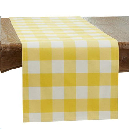 Fennco Styles Buffalo Plaid Collection Classic Checked Cotton Blend Table Linens