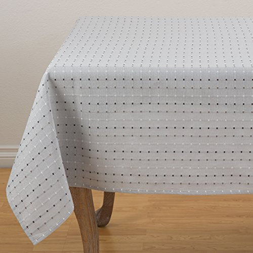 Fennco Styles Modern Stitched Line Tablecloth