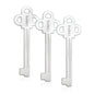 UDQYQ Stainless Steel Tube Squeezer Key 3 Pieces Silver Metal Dispenser