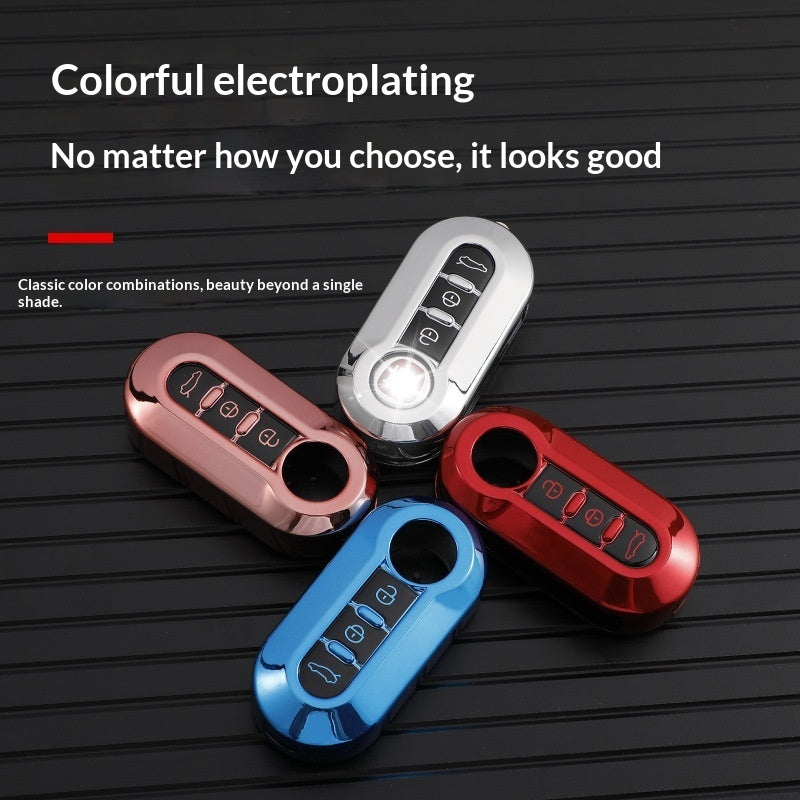 Silicone Key Fob Cover Case for - 3 Button Folding Remote Key Shell Protector