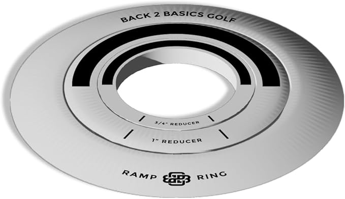 3-Piece Putting Ring Set, Putting Green Indoor Ramp Ring & Hole Reducers for Ultimate Precision Golf Practice