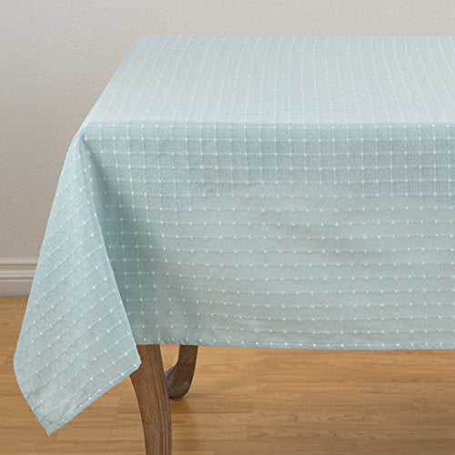 Fennco Styles Modern Stitched Line Tablecloth