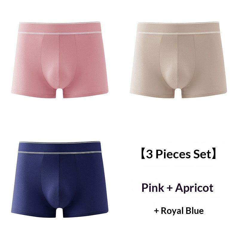 Mens Cotton Boxer Briefs, Simple And Elegant, With Graphene Antibacterial Properties