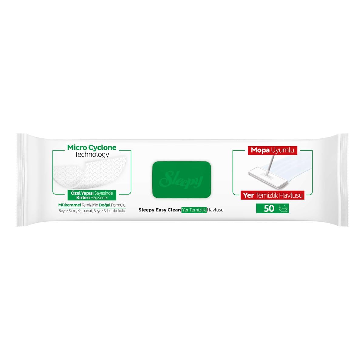 Natural Surface Cleaning Cloths with Arabic Soap - 100 Count | Eco-Friendly