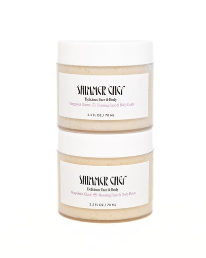 Balm Set – Grapefruit Glacé & Bergamot Beurre (2.5 oz x 2)