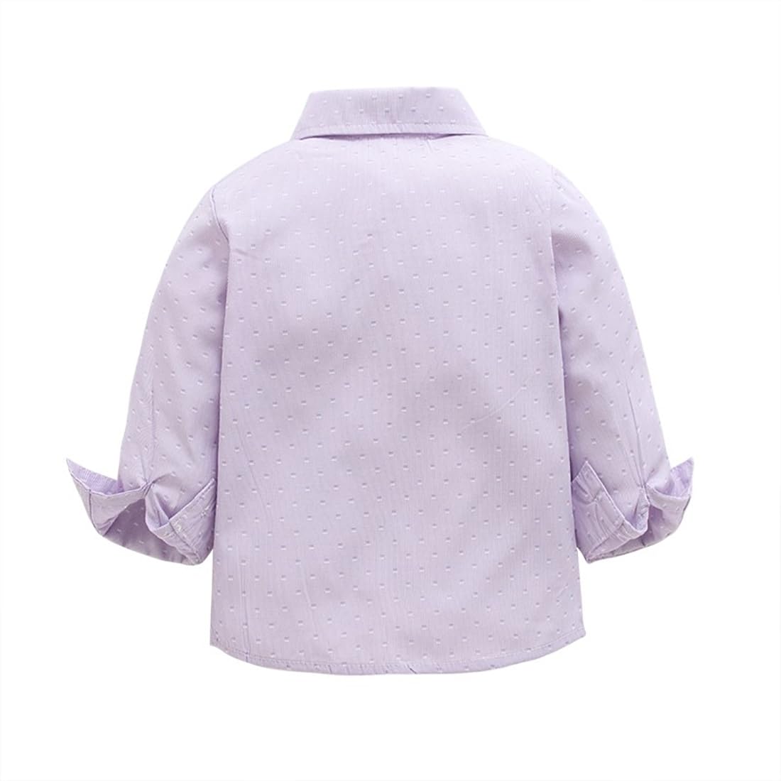 stylesilove Toddler Boys' Long-Sleeve Cotton Button-Down Shirt