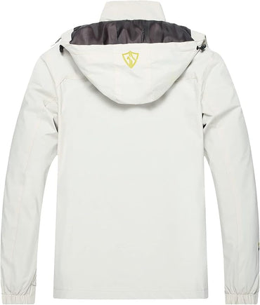 GIISAM Mens Windproof Jacket Waterproof Lightweight Mountain Sport Jacket for Men Hooded Windbreaker Raincoat