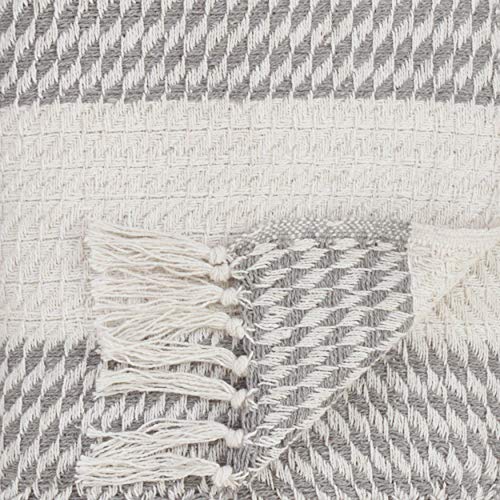 Fennco Styles Diamond Weave Pure Cotton Throw Blanket - 2 Colors