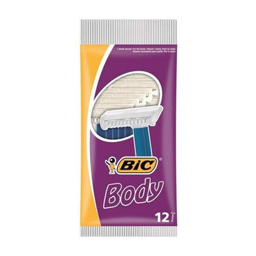 Bic Body Razor Blades 12 Pack - High Quality Stainless Steel