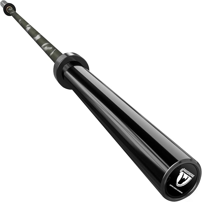 7ft Olympic Barbell for Strength Training and Olympic Weightlifting, 500 700 1000LBS Capacity Available, 2 Inch Bar for Squats, Home Gym Fitness Equipment, Bench Press, Deadlift,Powerlifting