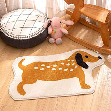 Fennco Styles Kids Cartoon Small Area Rug - Animal Design Soft Non-Slip Carpet Play Mat for Boys Girls Bedroom Décor, Kids Playroom, Living Room, Nursery Décor