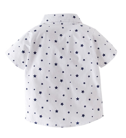 stylesilove Toddler Short-Sleeve Button-Down Shirt