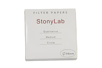 StonyLab 94mm Qualitative Filter Paper – Ideal for Gold, Silver & Copper Precipitation (Pack of 100)