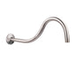 16 in. High-Arc Hook Shower Head Extension Arm (Brushed Nickel Finish)