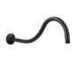 16 in. High-Arc Hook Shower Head Extension Arm (Oil-Rubbed Bronze Finish)
