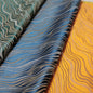 High Precision Gold Thread Wave Pattern Jacquard Fabric