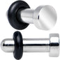 8G Stainless Steel Single Flare Flat Top Plug