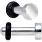 10G Stainless Steel Single Flare Plug Set
